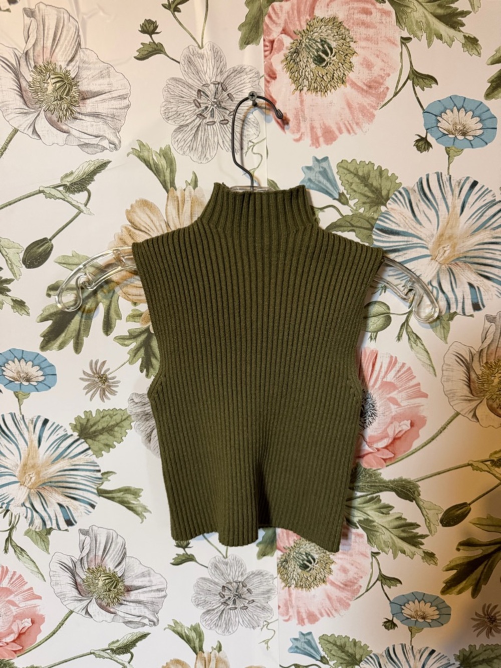 Women's Zara Mockneck Cropped Tank Top Size Small